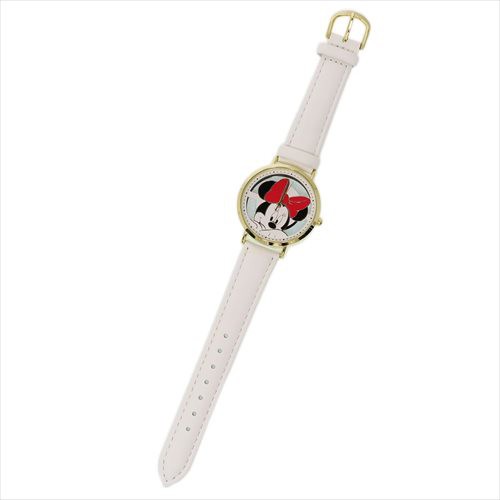 【雲購】現貨 日本進口 Disney 迪士尼 米妮 手錶 皮革錶帶 細錶帶 鏤空
