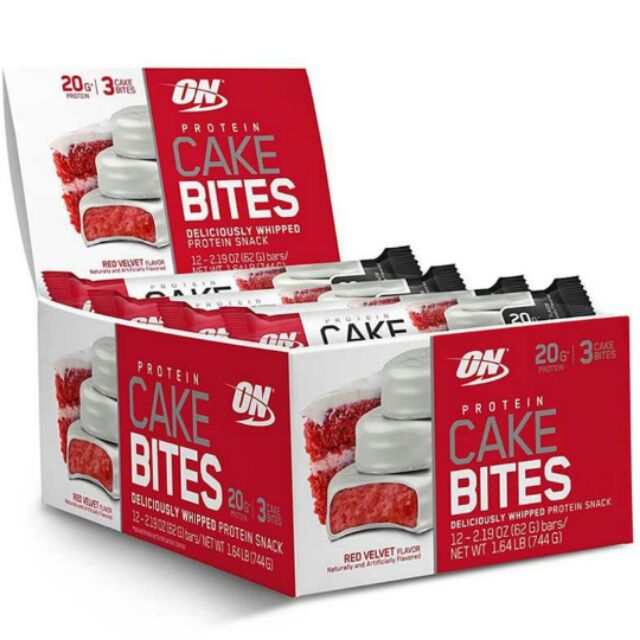 【免運費】【一盒12條割肉流血價899元】 ON Cake Bites 高蛋白 紅絲絨口味