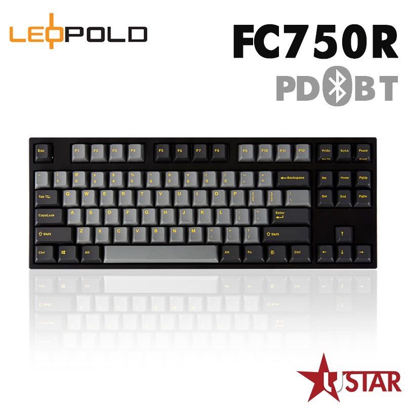 韓國LeoPold FC750R BT PD 機械鍵盤 石墨金 PBT 英文