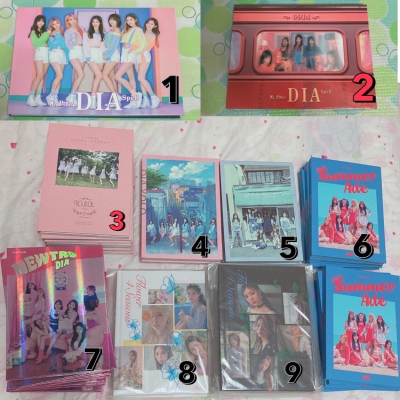 DIA 歷屆 專輯 空專 彩妍 彩娟 豫彬 恩彩 主恩 熙賢 恩真 Jenny 順依 Eunice Yolo HE