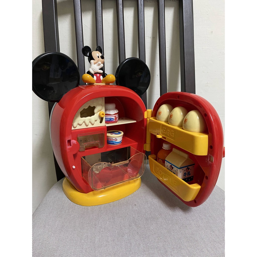 ❤ TOMY 早期 絕版 日本迪士尼 米奇 米老鼠 冰箱玩具 家家酒玩具