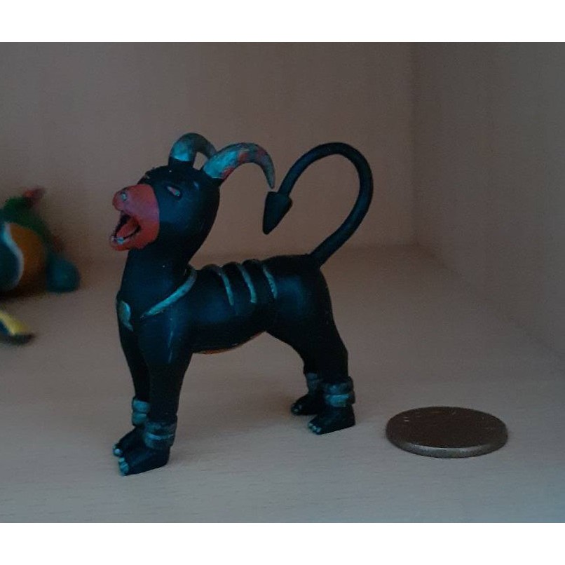 神奇寶貝早期絕版公仔模型黑魯加地獄犬 蝦皮購物