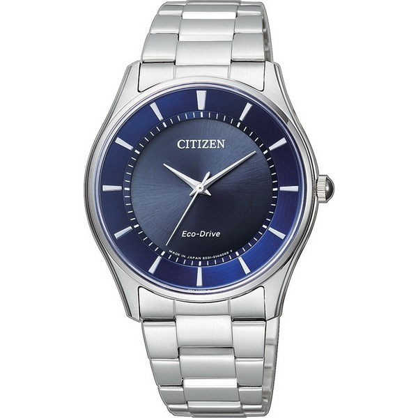 CITIZEN 星辰錶 BJ6480-51L 時尚光動能中尺碼腕錶 /藍面 37.2mm