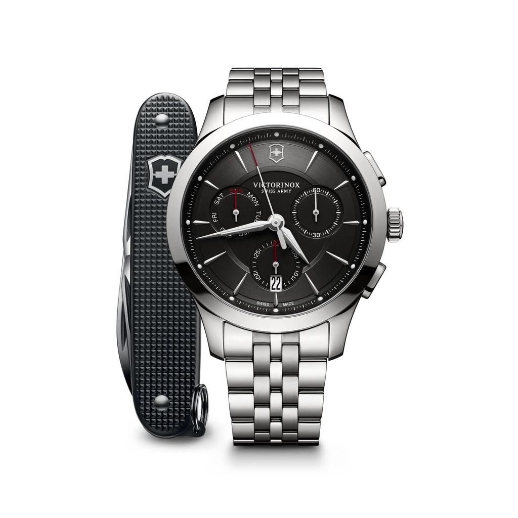 VICTORINOX 瑞士維氏 (VISA-241745.1) Alliance Chronograph 瑞士刀計時腕錶