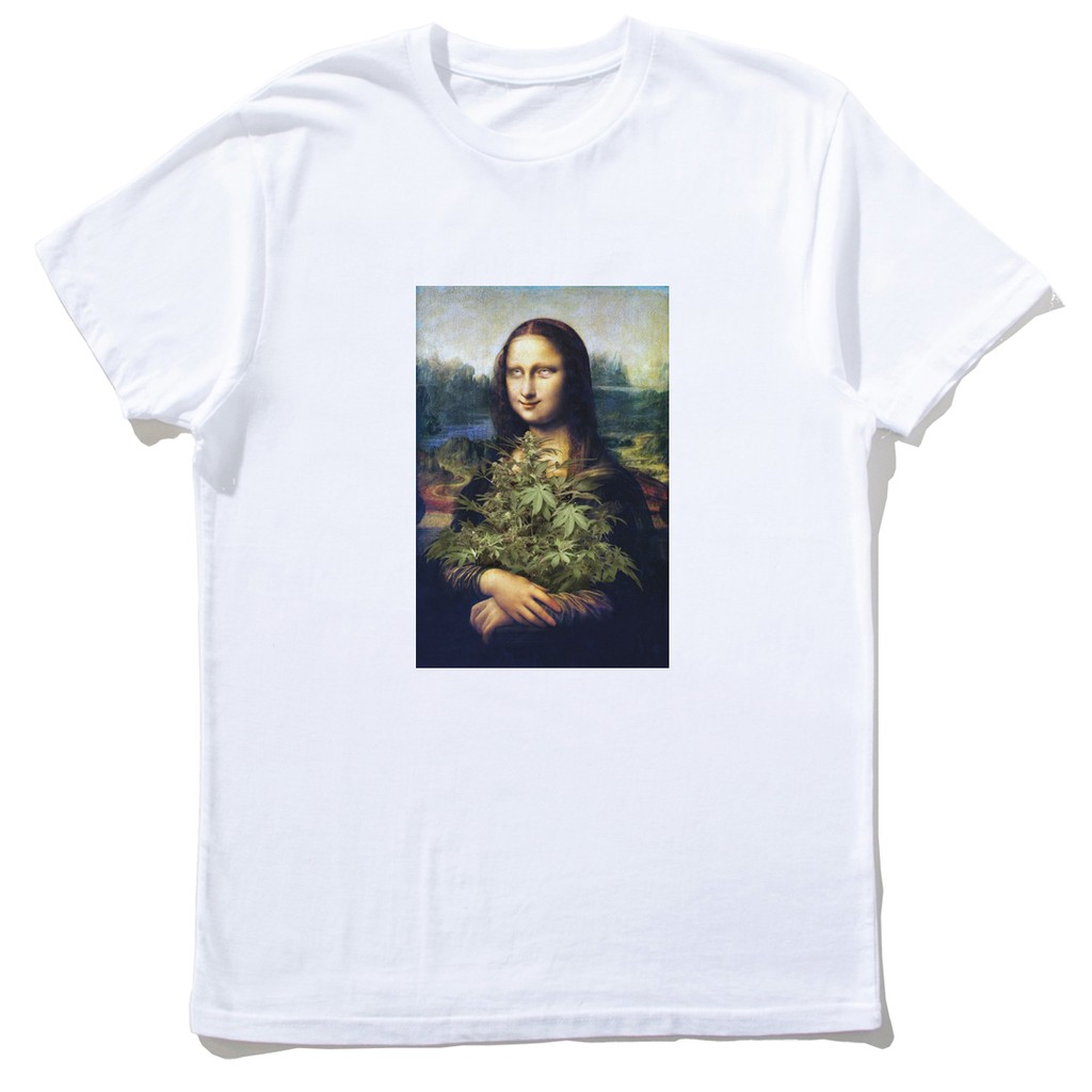 【快速出貨】Mona Lisa Weed 短袖T恤 3色 蒙娜麗莎 趣味 幽默 潮T 班服 團體服 尾牙 活動