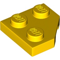 LEGO 6195184 26601 黃色 2x2 45° 切角 薄板