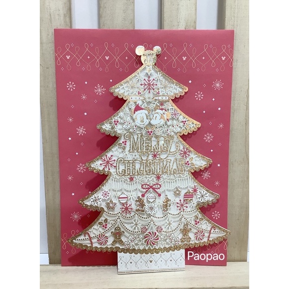 現貨 日本 Disney x Hallmark 米奇 米妮 聖誕樹 聖誕卡 耶誕卡 耶卡 卡片 立體卡片 賀卡
