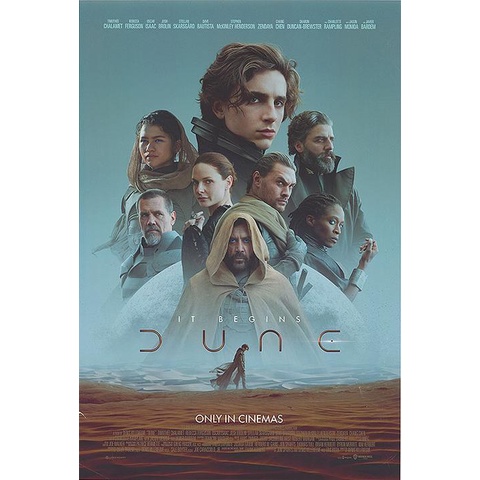 沙丘 (Dune) - 提摩西夏勒梅 - 美國原版雙面電影海報 (2021年預告版)