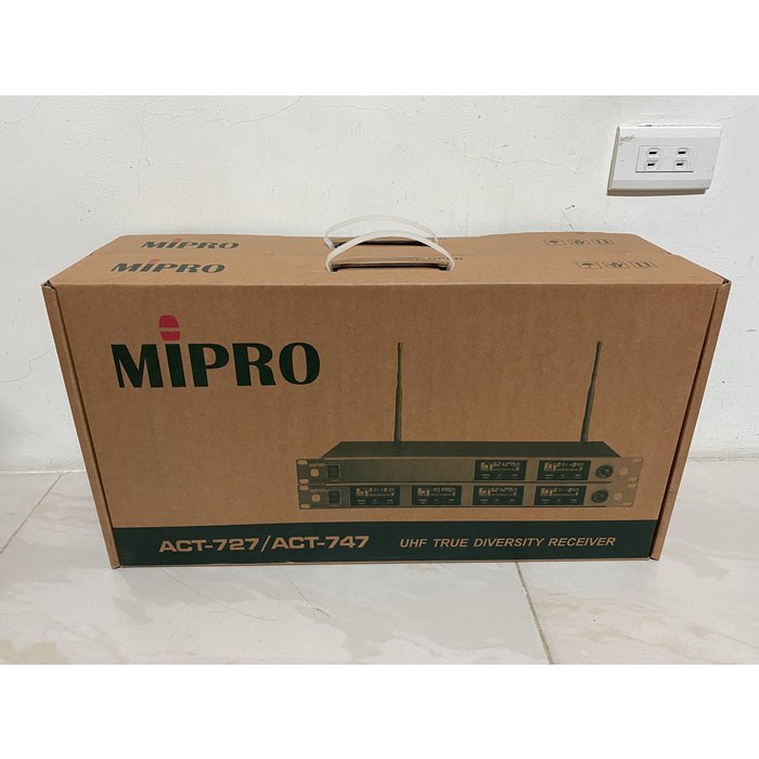 台灣 MIPRO ACT-727 1U雙頻道UHF寬頻接收機 純自動選訊 雙頻式接收 224選頻 可加購手握~庫存新品~