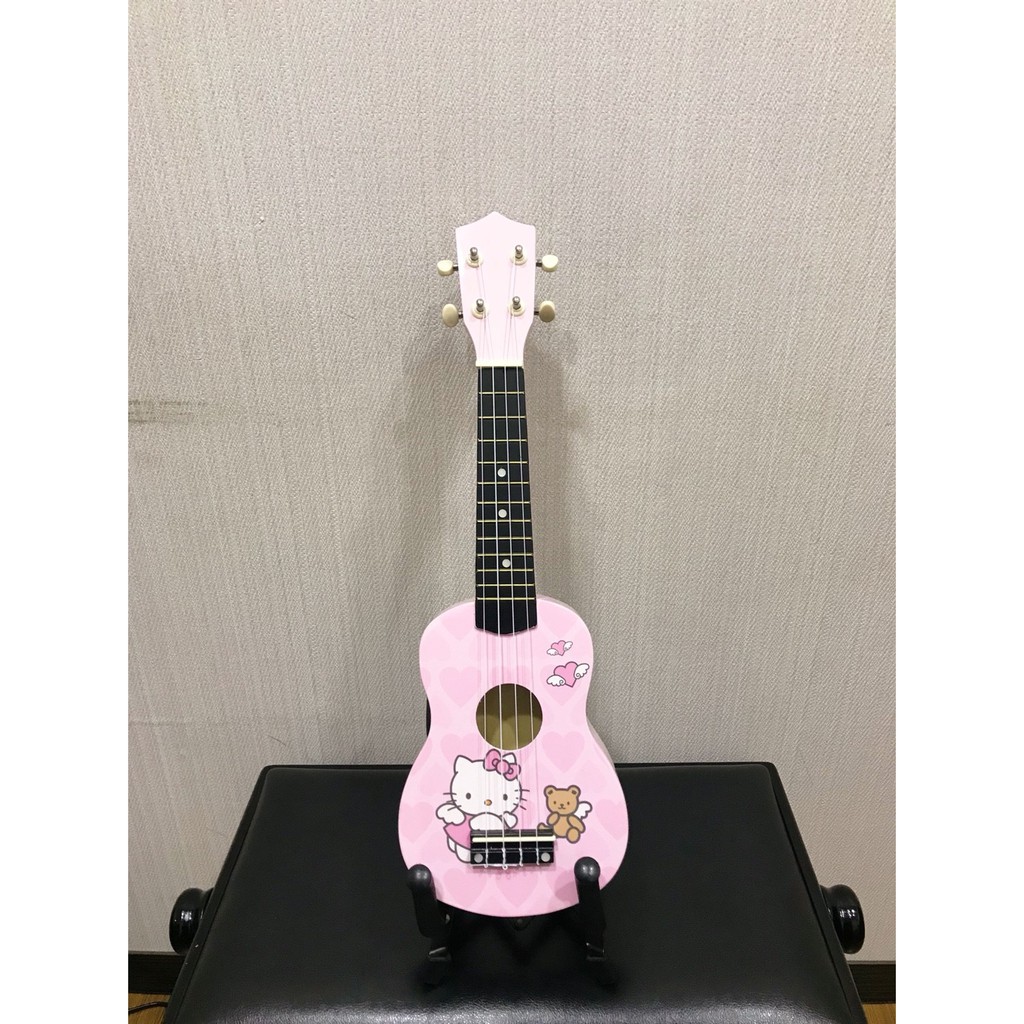 三一樂器 Hello Kitty 21吋 彩繪 烏克麗麗 粉紅色