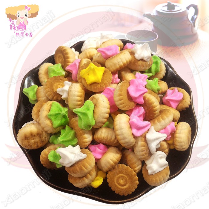 小麻吉家家愛 冉花餅 蛋奶素 家庭號經濟包90元b 小花餅花仔餅蘭花餅古早味餅乾 蝦皮購物
