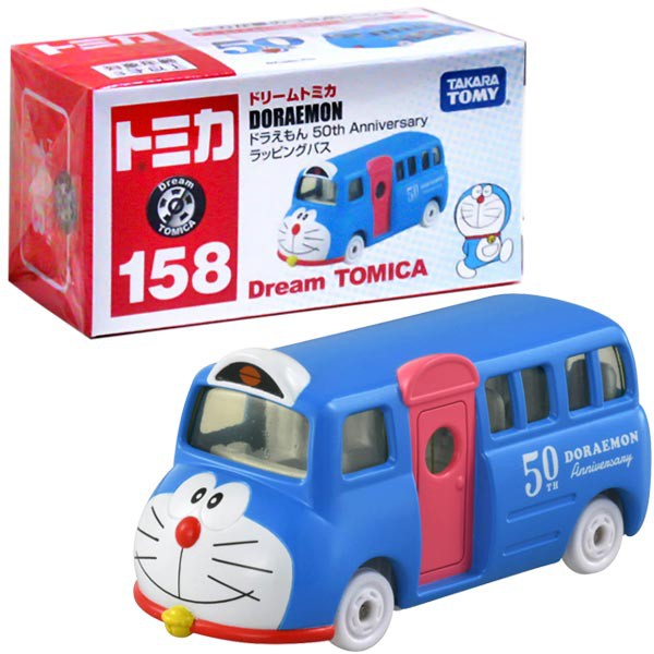 ★【DREAM TOMICA】夢幻多美小汽車 158 DORAEMON 哆啦A夢50週年紀念校車 TM16213