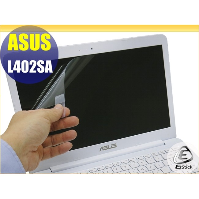 【Ezstick】ASUS L402 L402SA L402NA 靜電式筆電LCD液晶螢幕貼 (可選鏡面或霧面)
