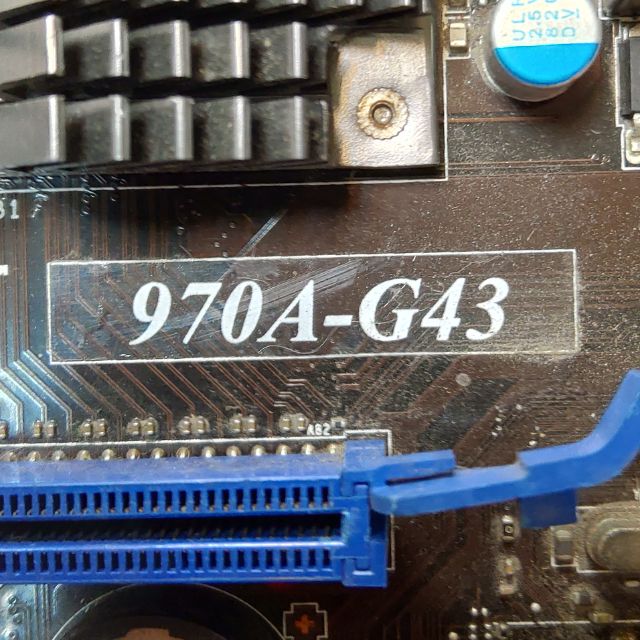 中古msi主機板970A-G43保固一個月