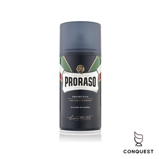 【 CONQUEST 】Proraso 義大利 刮鬍泡 刮鬍膏 刮鬍皂 藍色保濕麝香配方 適用乾性肌膚 男仕入門刮鬍膏