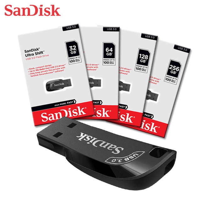 SanDisk Ultra Shift CZ410 32G 64G 128G USB 3.0 高速 隨身碟 100MB