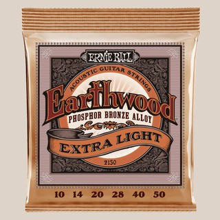 【鳳山名人樂器】ERNIE BALL 10-50 (磷青銅)EARTHWOOD EXTRA LIGHT 民謠吉他套弦