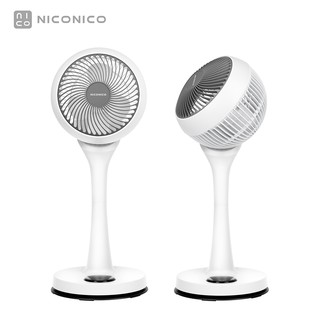 NICONICO 小白循環扇 二代遙控版 360度迴圈陀螺立扇 廠商直送 NI-GS1120