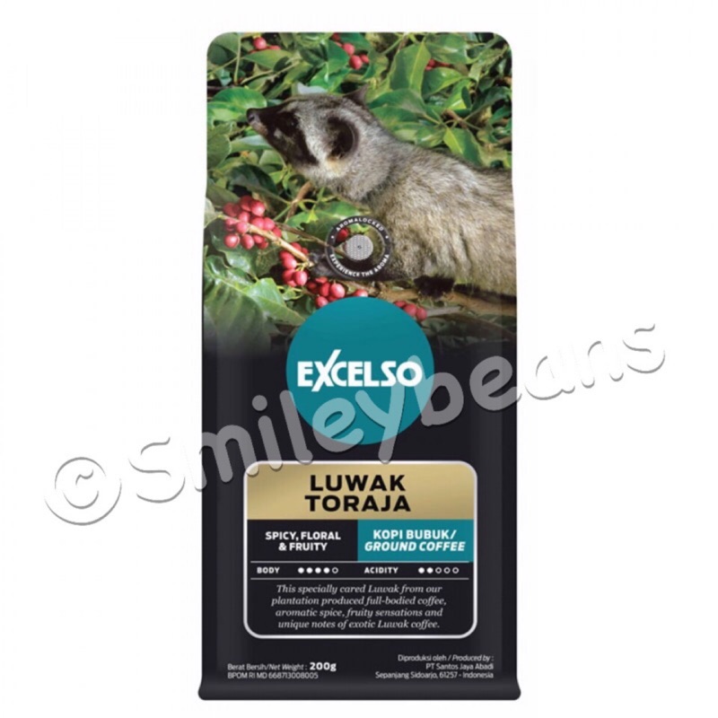 印尼進口咖啡粉 Excelso Luwak Toraja (托拉加麝香貓)