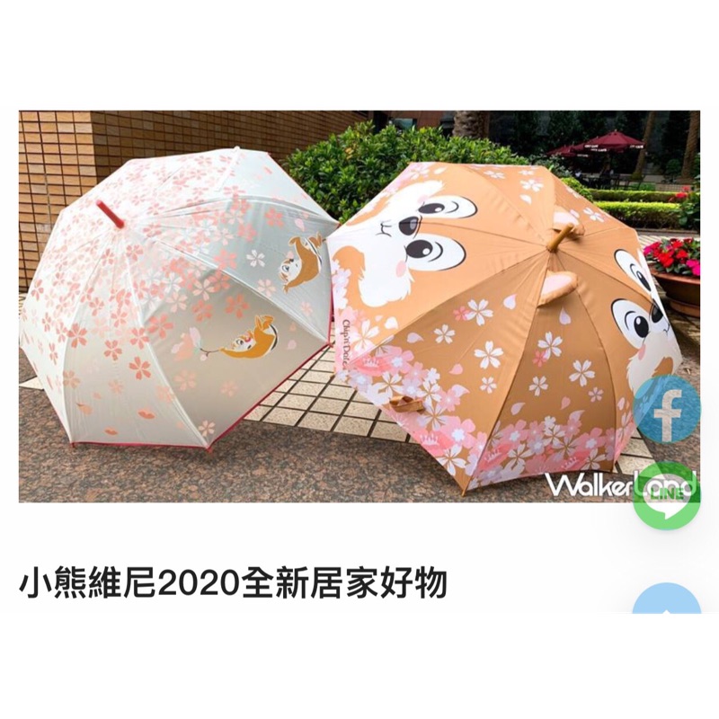 7–11超限量 大臉 花雨 櫻花季 奇奇蒂蒂造型雨傘