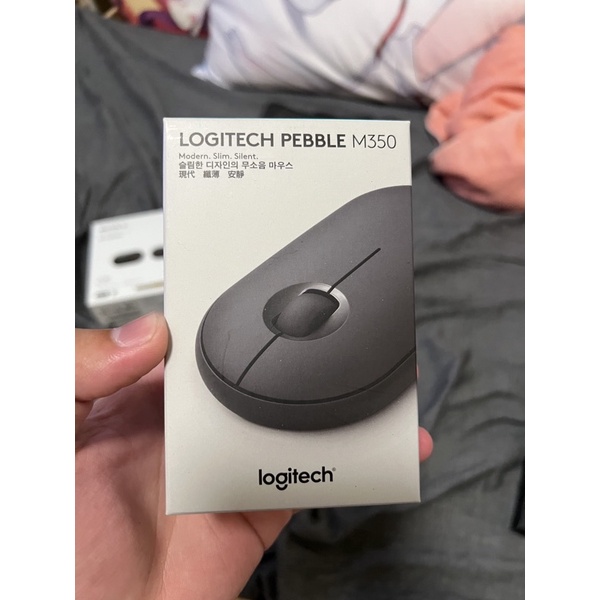 羅技LOGITECH PEBBLE M350黑 全新 僅底部拆封檢查