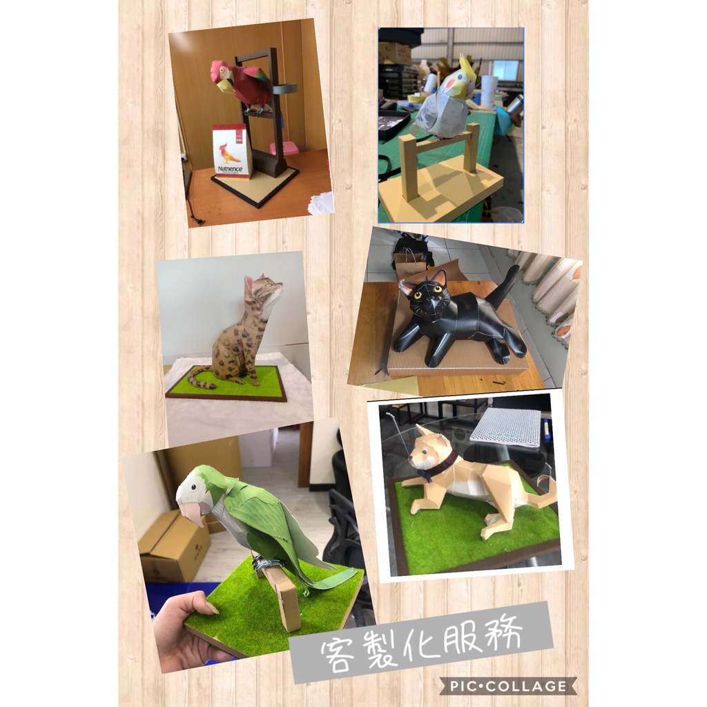 【客製化紙紮】 寵物/房屋 寵物樂園 貓 狗 鳥 鸚鵡 牛 有圖片均可客製