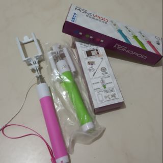 MONOPOD 馬卡龍線控節能自拍桿自拍棒自拍神器