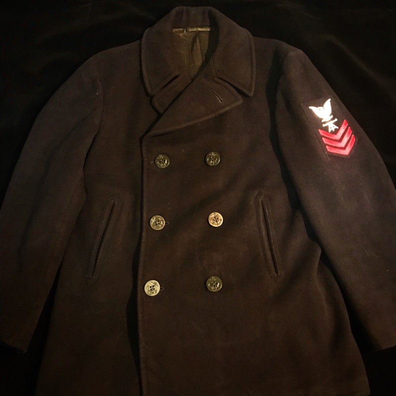 USN WWII 美國40s 海軍大衣 甲板大衣 非 SCHOTT 740N