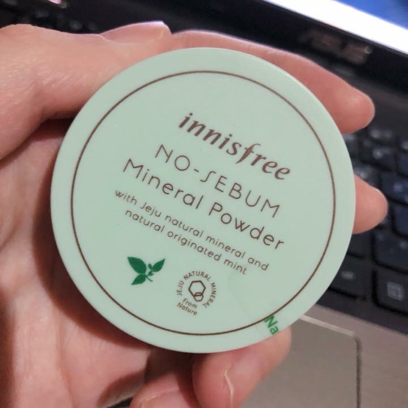 Innisfree 無油光薄荷礦物控油蜜粉(綠) 5g 全新