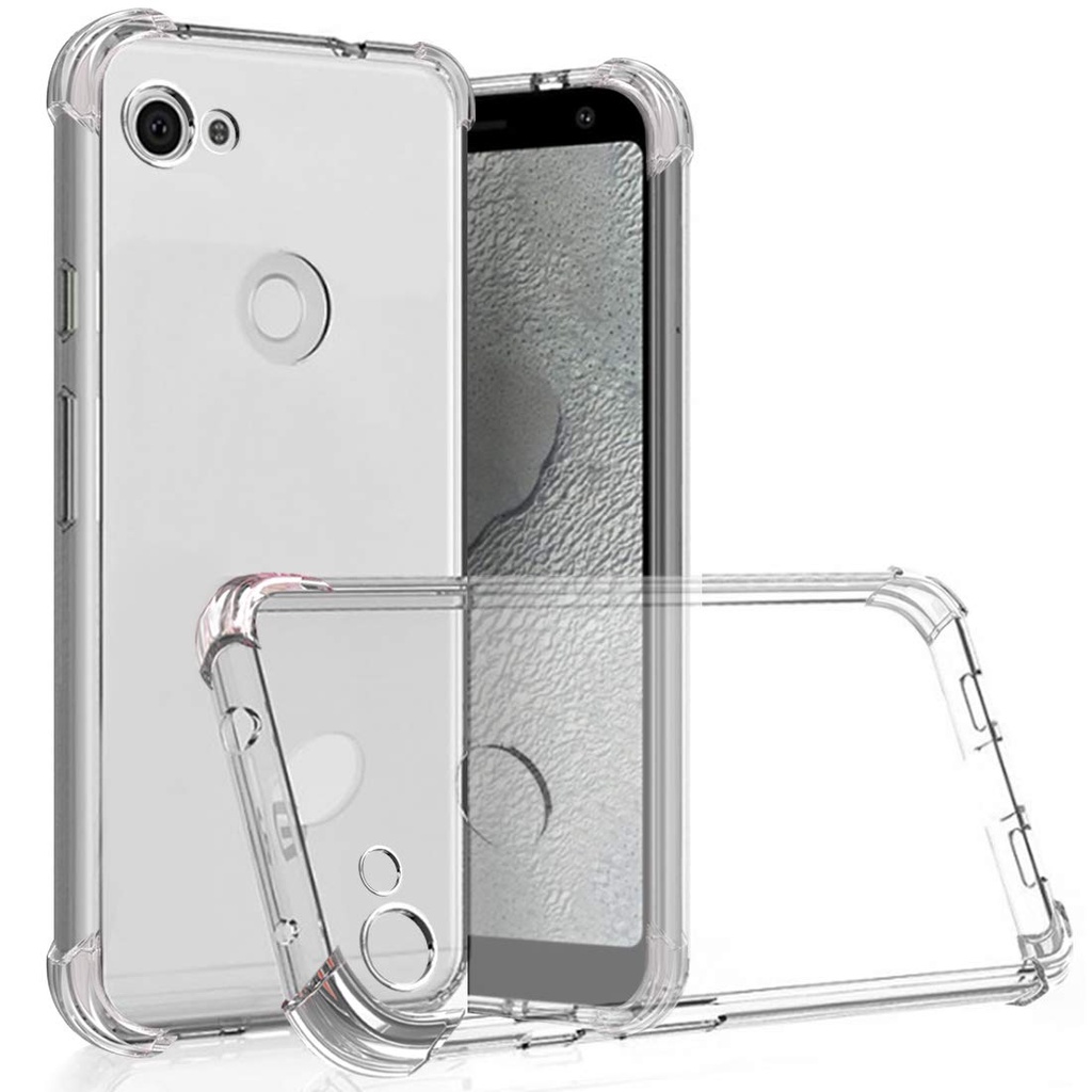 適用於 Google Pixel 3A 5.6 英寸的 TPU 透明保護殼豪華軟矽膠防震超薄橡膠保險槓透明後蓋