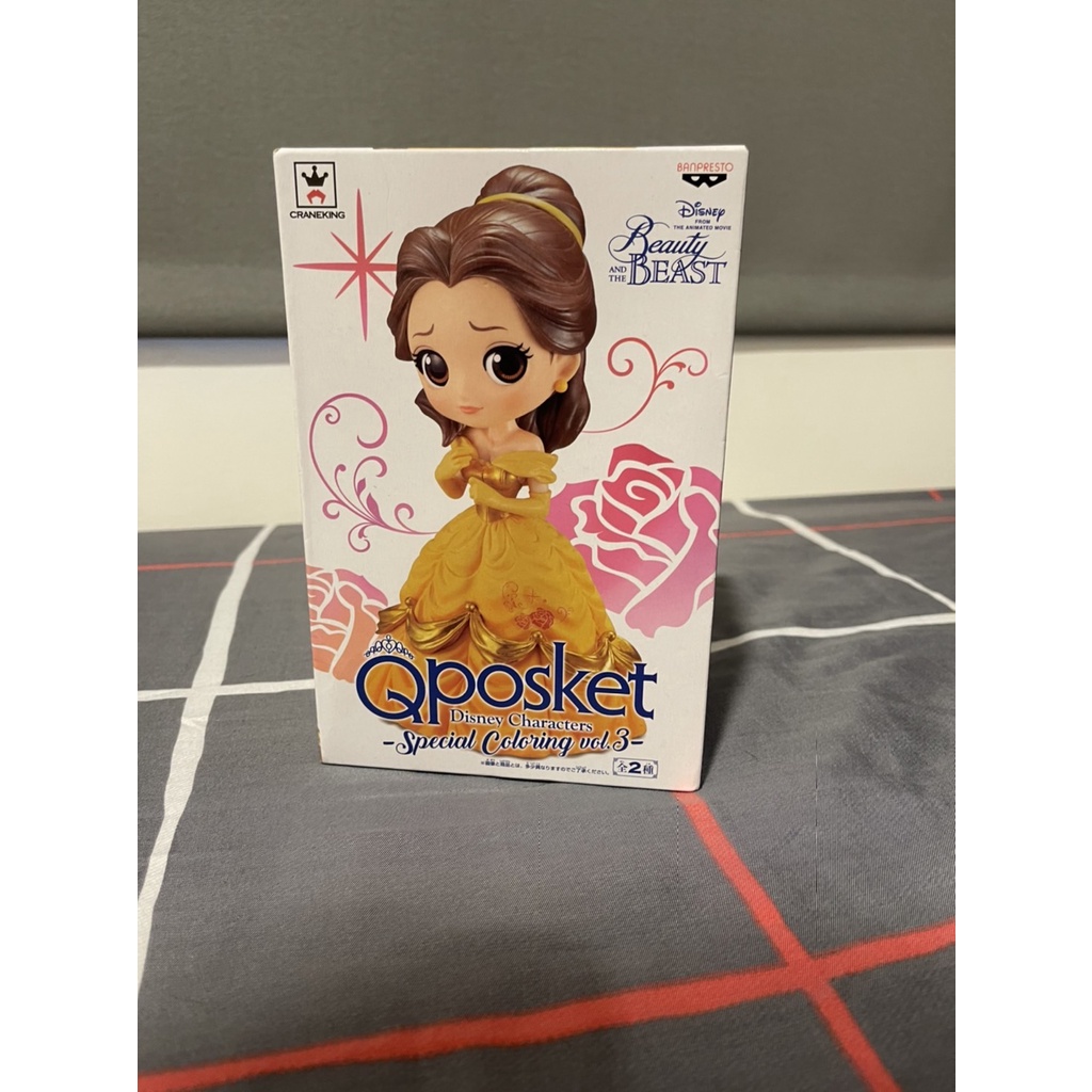 【 夢想屋(◕∀◕)】現貨 日版 景品 代理版 公仔 Qposket 迪士尼 公主系列 貝兒