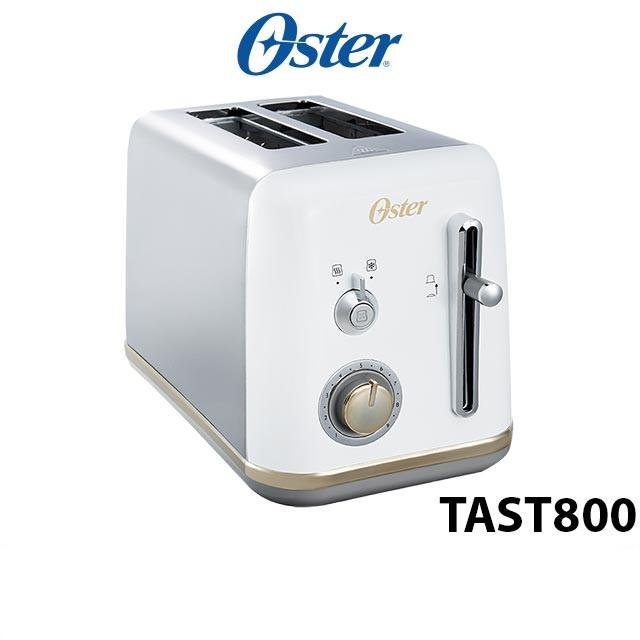 美國OSTER 都會經典厚片烤麵包機 TAST800 白 9段溫控 加大麵包槽 上提式把手