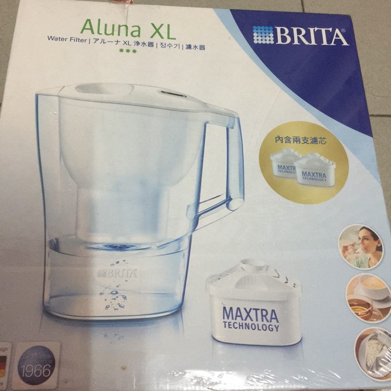 濾水壺 德國 BRITA Aluna XL愛奴娜透視型濾水壺(內含濾心*2顆