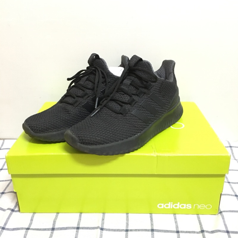 //德國帶回// 八成新 愛迪達adidas neo CLOUDFOAM ULTIMATE 全黑款 JP24.5