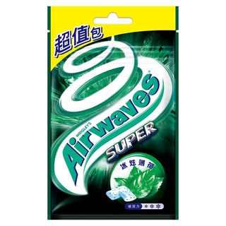 Airwaves Super極酷嗆涼無糖口香糖(冰炫薄荷) 62g【家樂福】