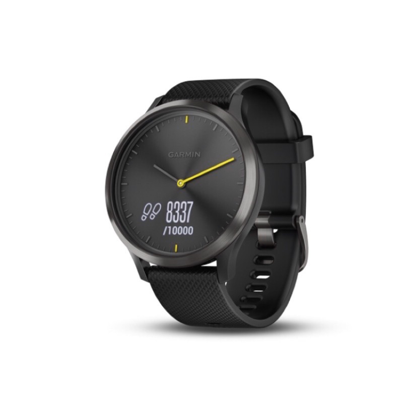GARMIN vivomove HR 心率智慧指針式手錶 觸控螢幕 運動款 輕量矽膠錶帶 公司貨 二手 8成新