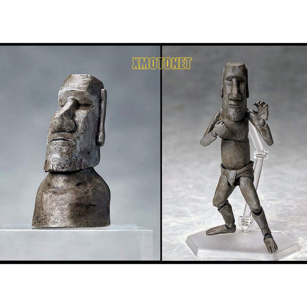 魔玩達人 人偶精品q版figma 桌上美術館系列智利復活島摩艾石像moai 可動完成品 全新現貨 蝦皮購物
