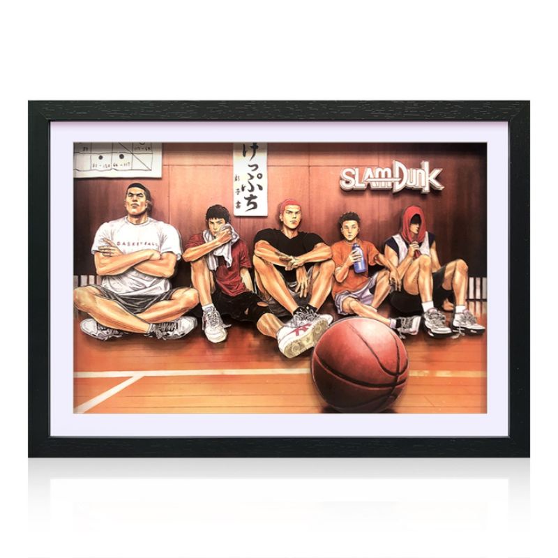 SLAM DUNK スラムダンク 中国限定 立体画【大】 湘北 集合