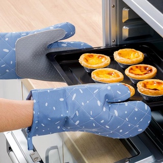 保溫手套高溫防燙矽膠加厚烤箱手套廚房專用烘焙微波爐手套圍裙