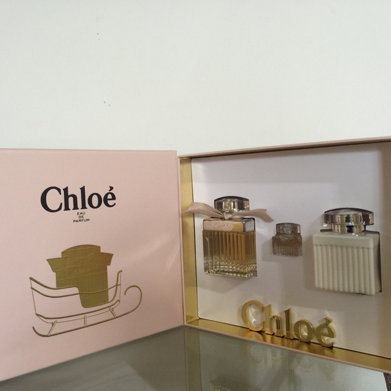 Chloe 玫瑰之心2016幸福雪橇限量禮盒（全新未使用但瓶身有刮痕）