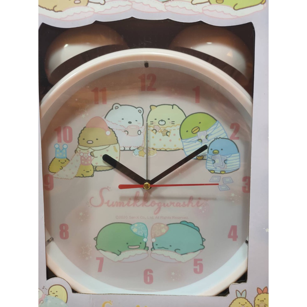 全新 日版 三麗鷗 景品 角落生物 鬧鐘造型 時鐘 粉紅色