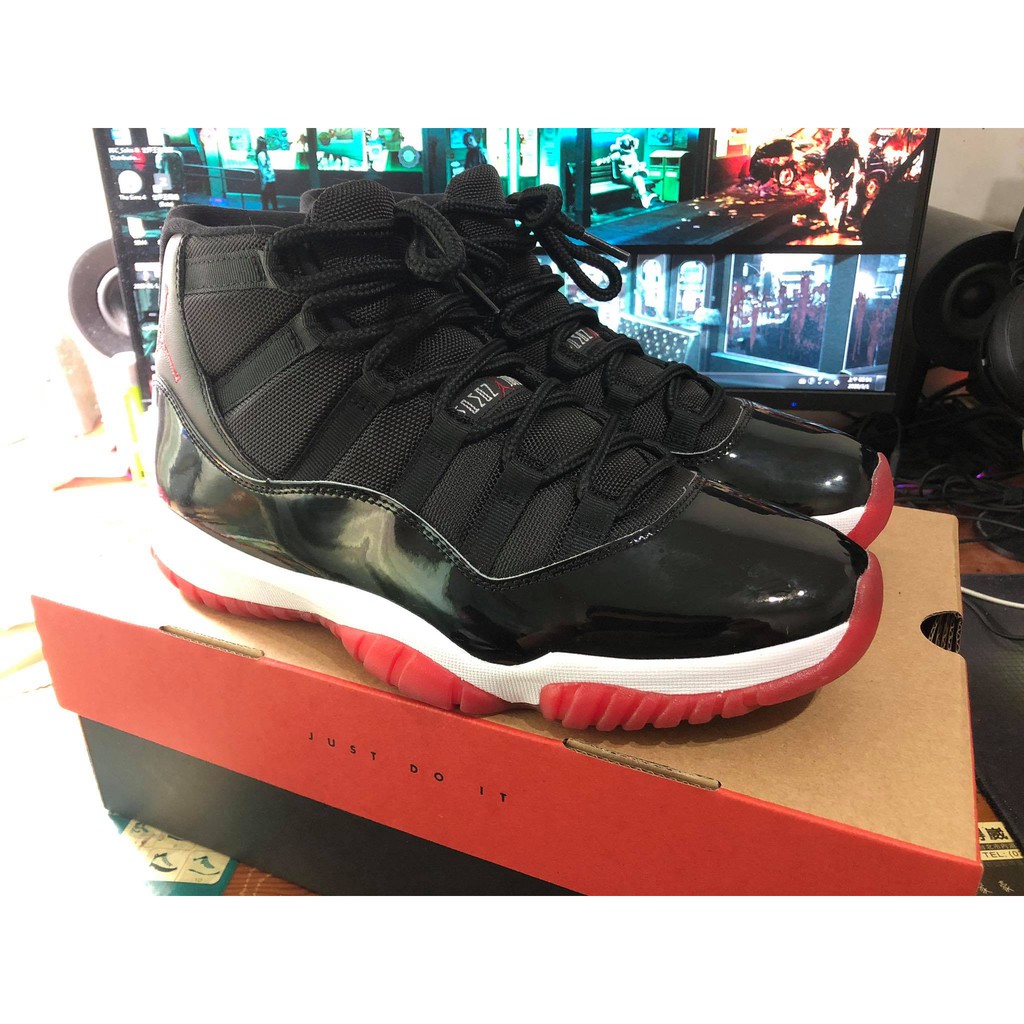 二手 9成新 Nike Air Jordan 11 Bred 2019 台灣公司貨 378037-061 US10