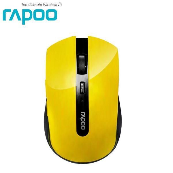 (快速出貨) Rapoo 雷柏7200P 5G無線光學滑鼠 (黃) 台灣公司貨