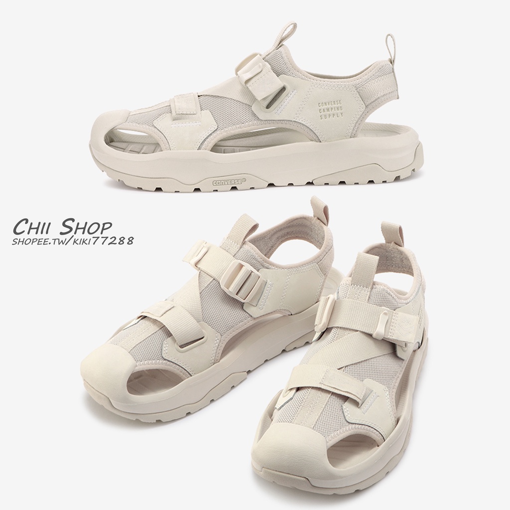 【CHII】零碼 日本限定 Converse MSD CP Camping Supply 奶油白 涼鞋 戶外機能鞋