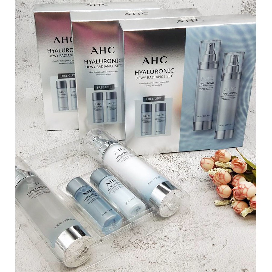 現貨☛韓國 AHC 超值四件套組 化妝水 乳液保養組 神仙水 4件組 套組【魔女美妝】