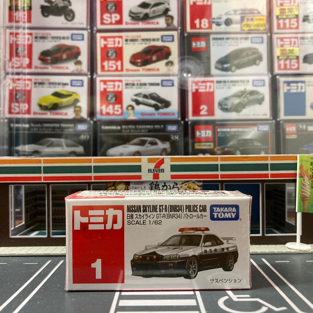 【456玩具】TOMICA 多美小汽車 No.1 NISSAN SKYLINE GT-R(BNR34) 警車