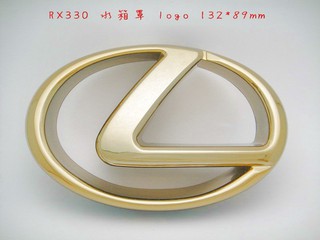 LEXUS 凌志 RX 330 水箱罩 LOGO 前標誌 鍍鉻金 金色