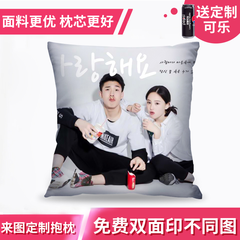 Aqua抱枕套 抱枕照片學禮物汽車用沙發個性diy靠墊被子兩用 蝦皮購物 Line購物