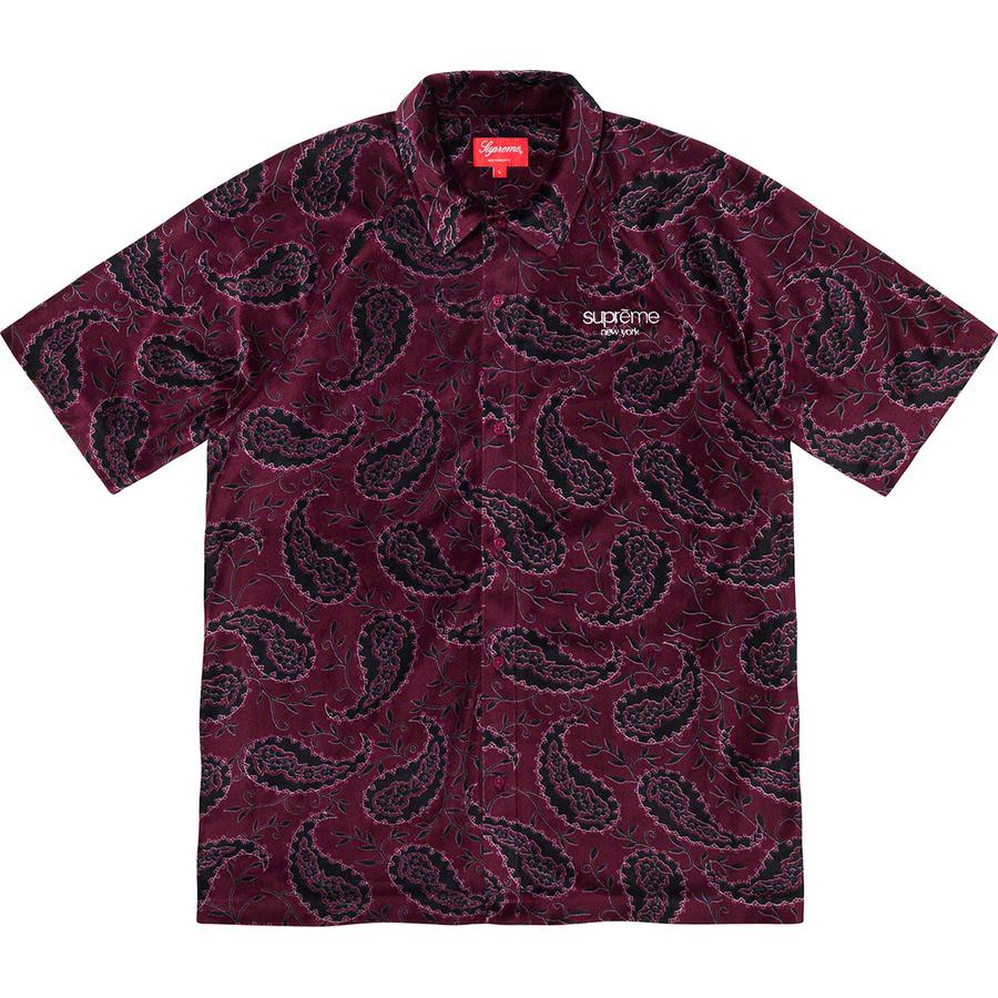 【紐約范特西】預購 Supreme FW19 Velour S/S Shirt 短袖襯衫 變形蟲