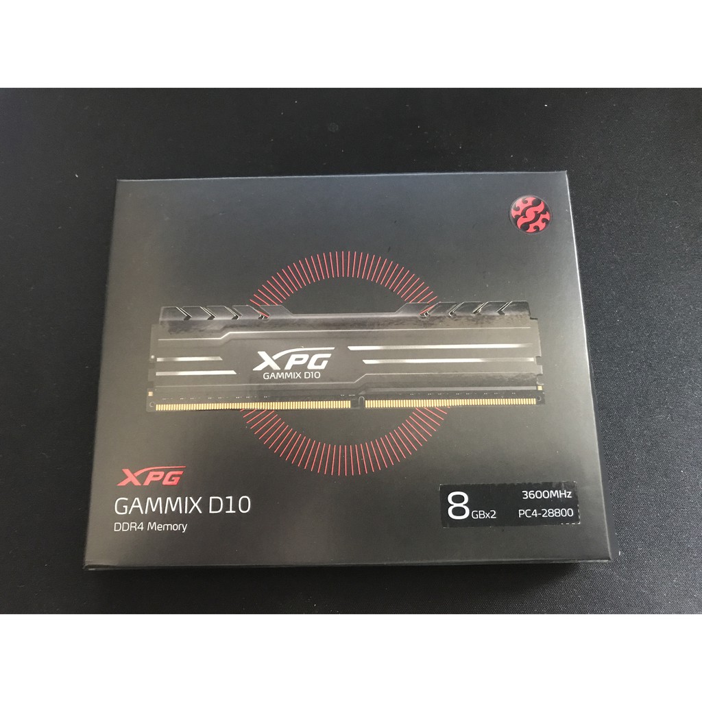 威剛XPG GAMMIX D10 DDR4-3600MHz 8G*2記憶體